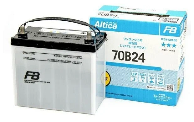 Аккумулятор FB 70B24R Altica HIGH-GRADE, JAPAN-стандарт, 55Ah 520A 234x127x220 (+-)