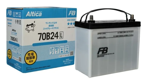 Аккумулятор FB 70B24L Altica HIGH-GRADE, JAPAN-стандарт, 50Ah 520A 234x127x220 (-+)